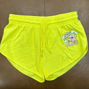 NEW NWT My Little Pony Yellow Shorts Sweatshirt Size Medium